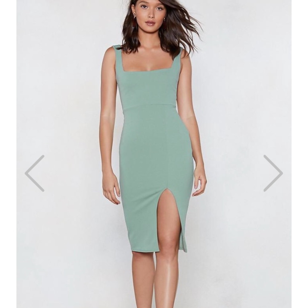 Teal Midi Dress—BodyCon